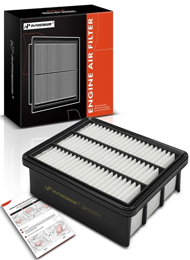 أ-بريميوم فلتر هواء محرك ممتاز متوافق مع مازدا CX-5 موديلات 2019-2023، وCX-6 موديلات 2018-2021، وCX-9 موديلات 2016-2023، سعة 2.5 لتر، بديل لرقم SH01133A0A - Image 1